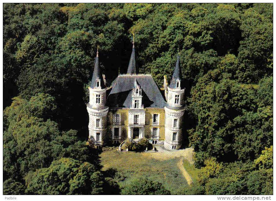 Carte Postale 49. Chemillé Et Son Chateau De Salboeuf  Vue D´avion Trés Beau Plan - Chemille