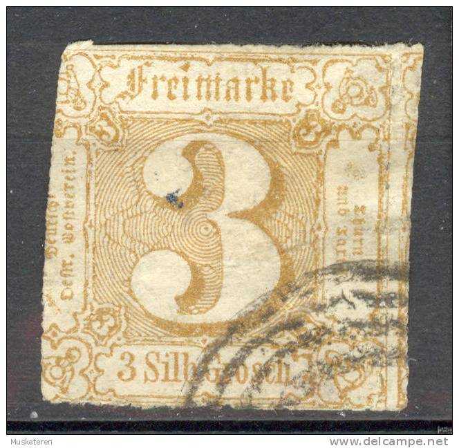 Thurn & Taxis 1865 Mi. 40 Ziffern Im Quadrat  Vierring Stempel €36,- - Afgestempeld