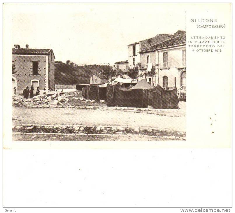 GILDONE ATTENDAMENTO TERREMOTO 1913 NV PERFETTA FORM. PICC. - Campobasso