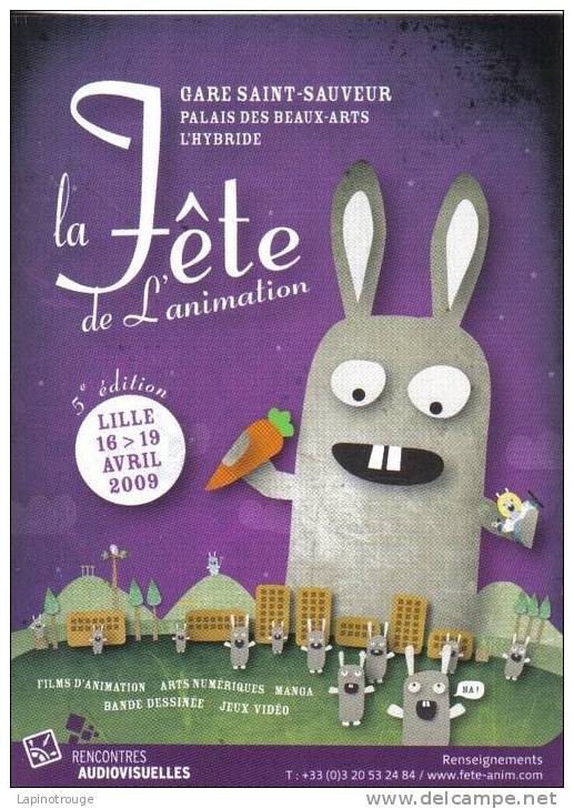 Carte Postale Fête De L'animation Lille 2009 - Postcards