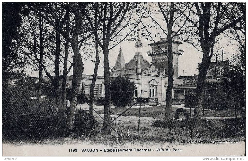 SAUJON - Etablissement Thermal - Vue Sur Le Parc - Saujon