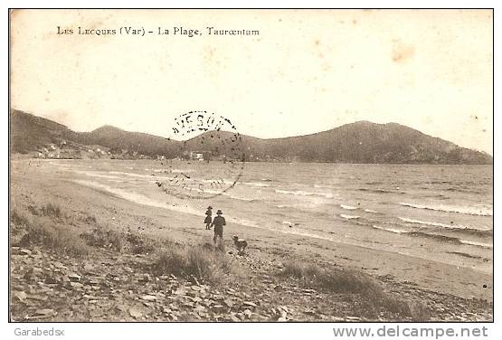 CPA De LES LECQUES - La Plage, Tauroentum. - Les Lecques