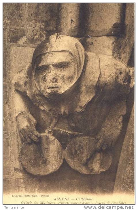 80 Amiens Cathédrale - Galerie Des Musiciens - Amortissement D´arc - Joueur De Cymbales Neuve - Amiens