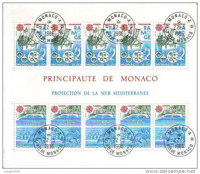 Monaco, BL32, Michel = 26 Euro (E13038) - 1986