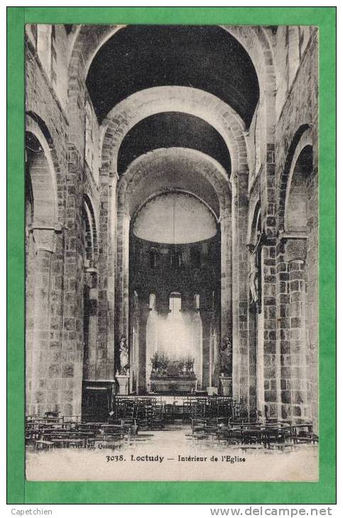 LOCTUDY - INTERIEUR DE L'EGLISE - Carte Vierge - Loctudy