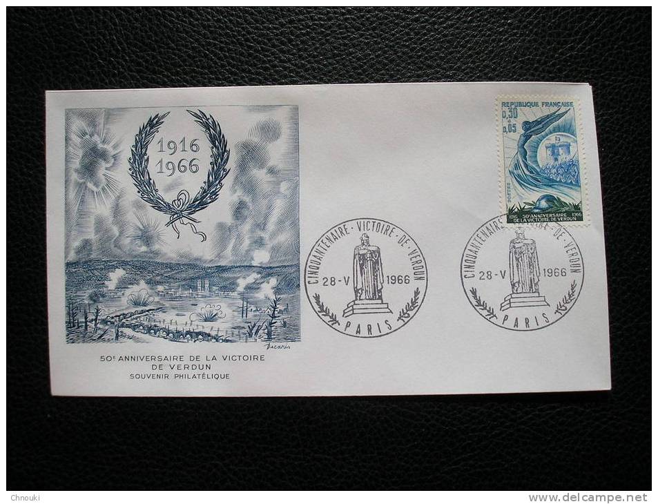 Enveloppe 50e Anniversaire Victoire De VERDUN - 1916 - 1966 - 1. Weltkrieg