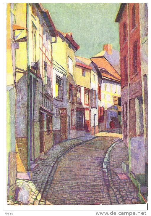 CPSM 10x15  Illust. BELGIQUE . ( STAVELOT ? )  LES EDITIONS COLORIEES DU PAYS BELGE - Stavelot