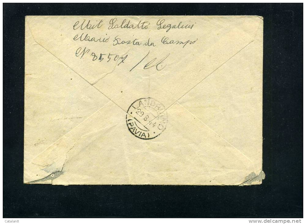 F204 STORIA POSTALE RSI SEGNATASSE C. 50 VIOLETTO SOPRASTAMPA FASCETTO NERO ISOLATO SU BUSTA - Postage Due