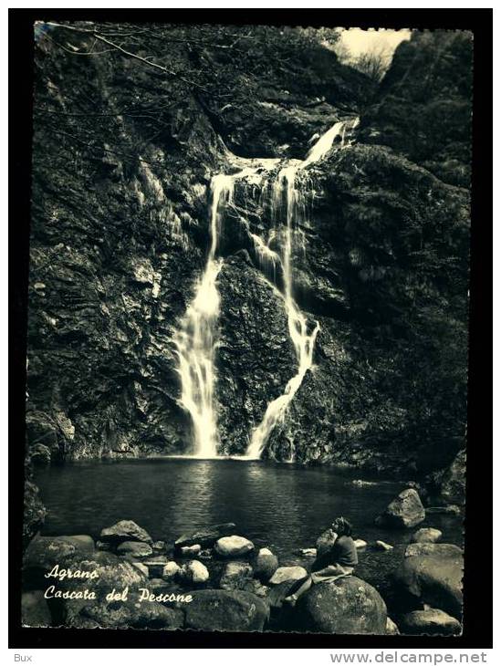 AGRANO  CASCATA PIEMONTE NOVARA   VIAGGIATA  COME DA FOTO - Novara