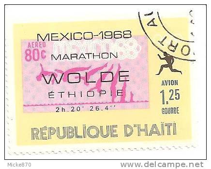 Haiti Poste Aérienne N°414 Oblitéré Jo De Mexico 1968 Marathon - Zomer 1968: Mexico-City