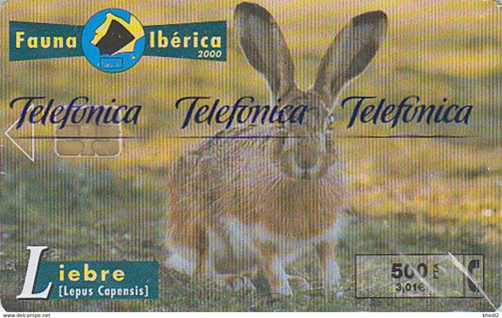 TC Puce Espagne NEUVE NSB Série Animaux Fauna Ibérica - LAPIN - RABBIT MINT In Blister Animal Chip Phonecar - 186 - Basisuitgaven