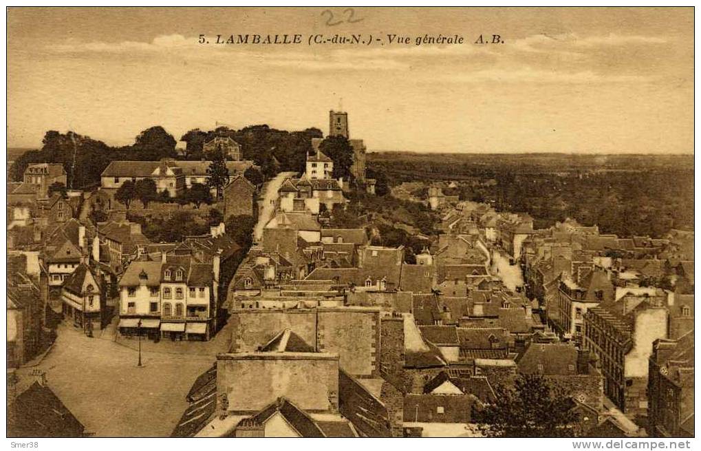 22 - LAMBALLE - Vue Generale - Lamballe