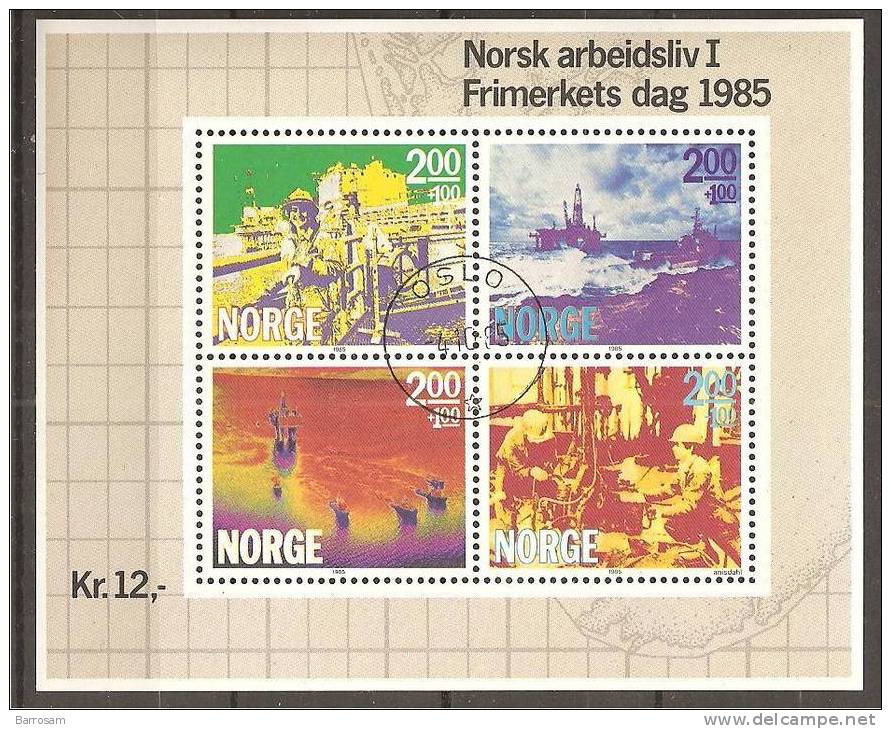 Norway1985: Michel Block 5 Used  OIL INDUSTRY - Other & Unclassified