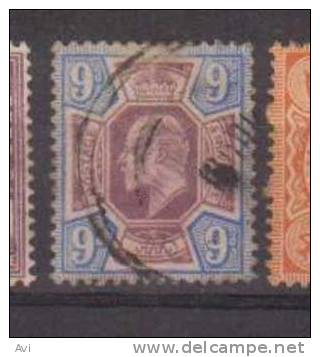 GB Great Britain, Classic 1902/13 9d Mi.112A . Used Nice Cancelation - Used Stamps