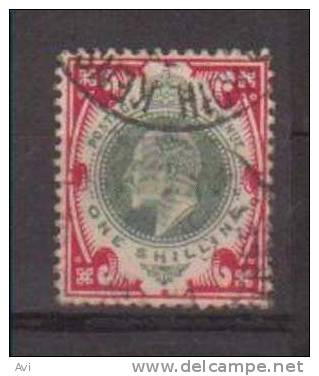 GB Great Britain, Classic 1902/13 One Shilling Mi.114A . Used Nice Cancelation - Oblitérés