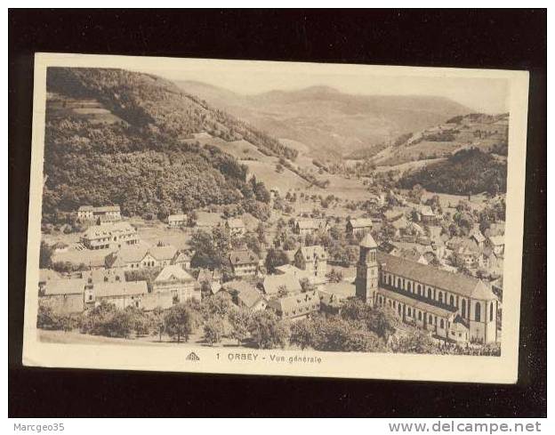 Orbey Vue Générale édit.cap N° 1  Belle Carte - Orbey