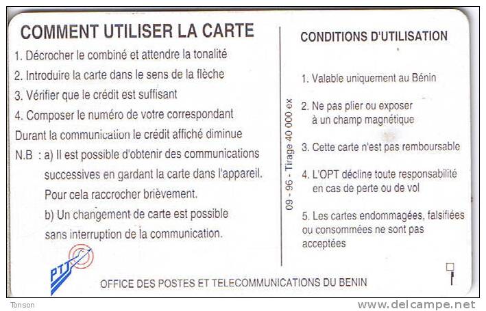 Benin, BEN-20, 50 Unités, Telephone Tariffs 1 (09/96). - Bénin