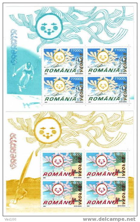 Romania 2004 MINISHEET MNH OG With EUROPA CEPT Soleil. - Hojas Completas
