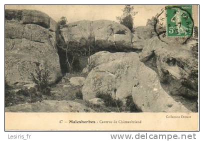 CPA - MALESHERBES - CAVERNE DE CHATEAUBRIAND - 47 - DROUOT - - Malesherbes