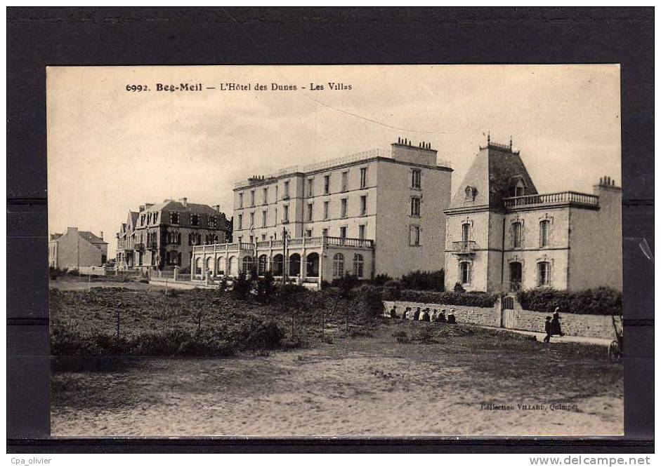 29 BEG MEIL (Fouesnant) Hotel Des Dunes, Villas, Ed Villard 6992, 192? - Fouesnant