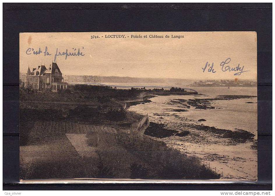 29 LOCTUDY Pointe, Chateau De Langoz, Ed Villard 3742, 1939 - Loctudy