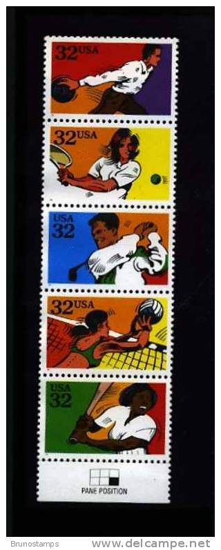 UNITED STATES - 1995  SPORTS  STRIP  MINT NH - 1981-...