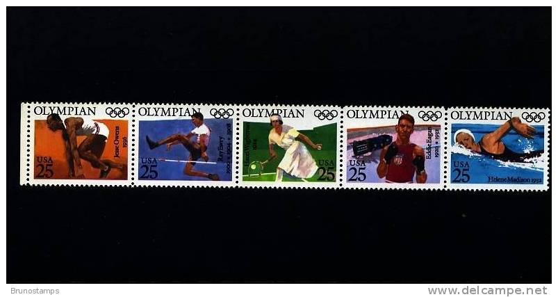 UNITED STATES - 1990 OLYMPIAN CHAMPIONS   STRIP  MINT NH - 3. 1981-...