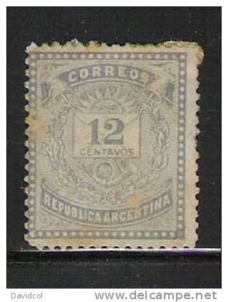 M959.-. ARGENTINIEN / ARGENTINA.- 1884.- MICHEL  # : 42 A , USED .-  NUMERALS.- - Usati