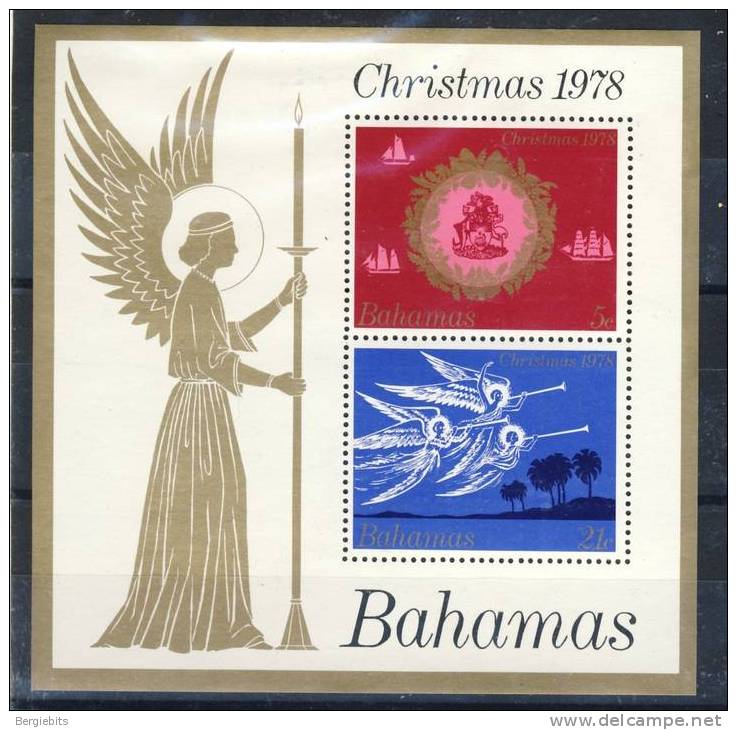 1978 Bahamas MNH  Complete Souvenir Sheet Of  2   Stamps Christmas - Bahamas (1973-...)