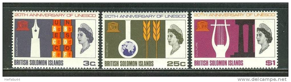 Solomon Islands    Unesco   Set    SC# 171-73  MNH** - Solomon Islands (1978-...)