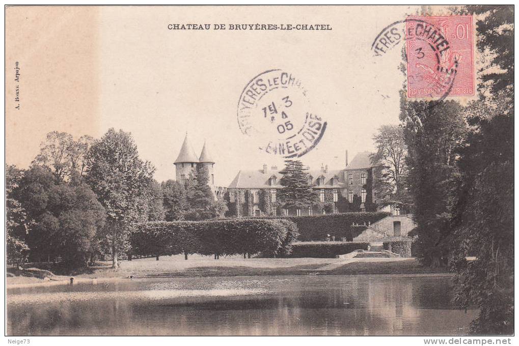 Cpa Du 91 - Château De Bruyères Le Chatel - Bruyeres Le Chatel