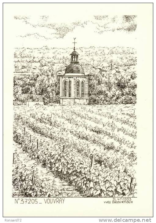 37  VOUVRAY   - Illustration Yves Ducourtioux - Vouvray