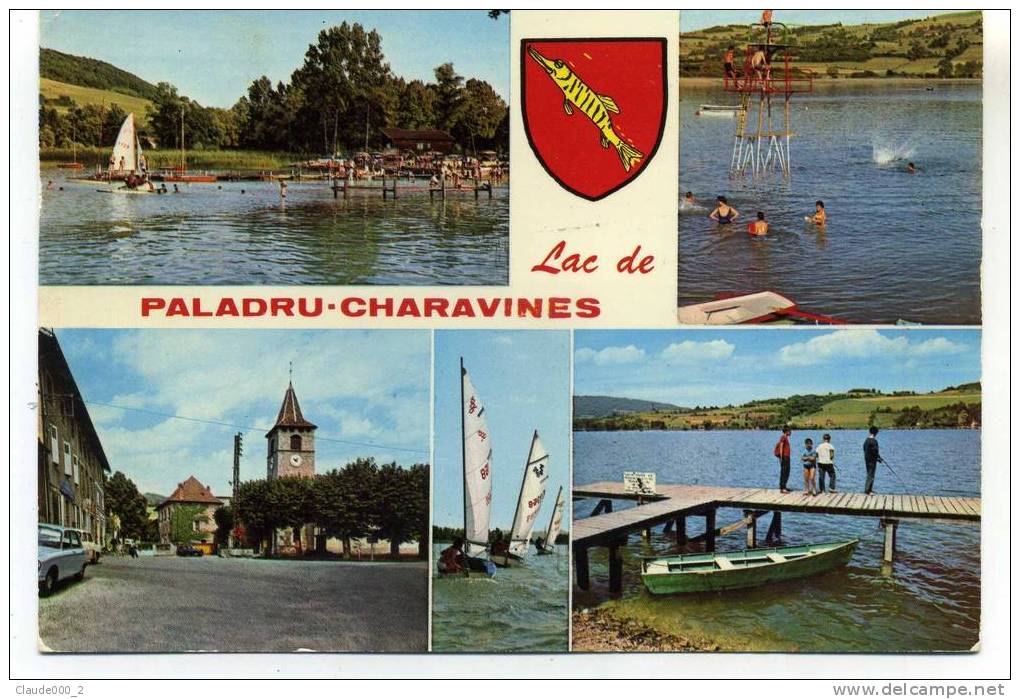 LES STATIONS DU LAC DE PALADRU CHARAVINES . Voir Recto - Verso    (C698) - Paladru