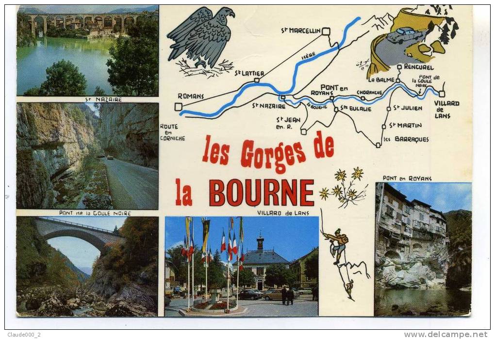 LES GORGES DE LA BOURNE . Voir Recto - Verso    (C702) - Pont-en-Royans