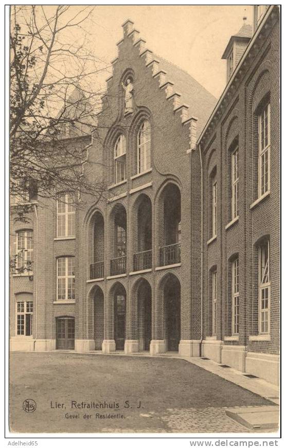Lier Lierre Retraitenhuis S.J. Gevel Der Residentie 1937 Poststempel Zimmertoren - Lier