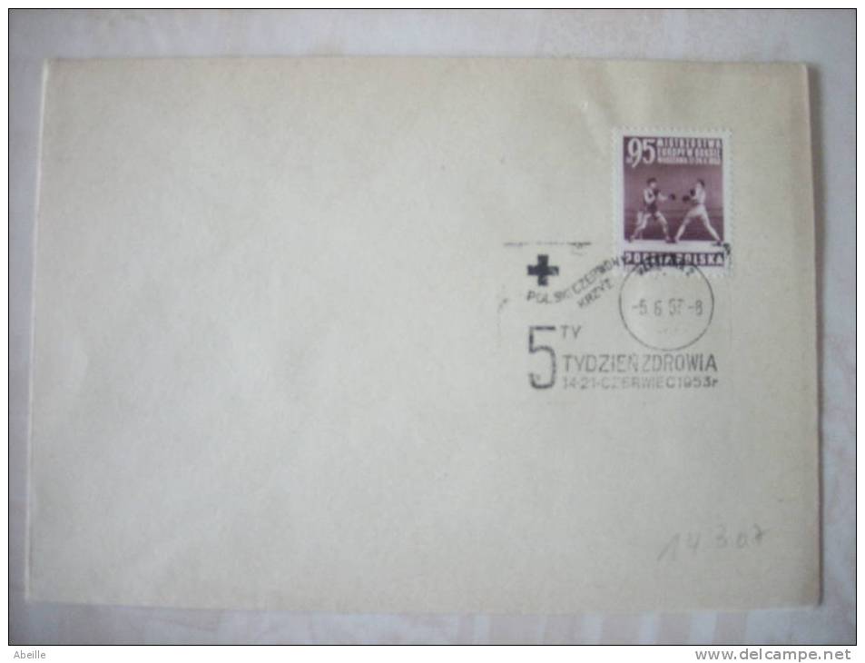 14/307    LETTRE   POLOGNE - Boxen