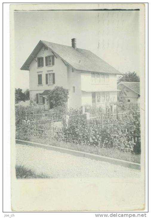 Schweiz/Suisse: Private Photo-AK Einfamilienhaus Vermutlich In Aarau/Nähe Aarau; 1923, 2 Scans - Aarau