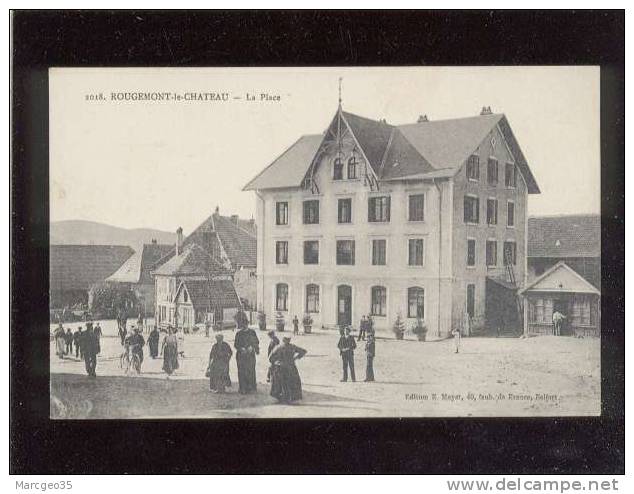 Rougemont Le Chateaula Place    édit.mayer N° 2018 Animée  Belle Carte - Rougemont-le-Château