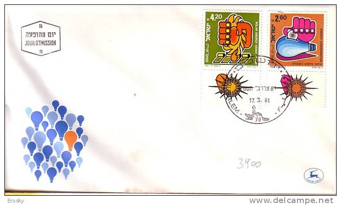 E361 - ISRAEL Yv N°789/90 AVEC TAB FDC - FDC