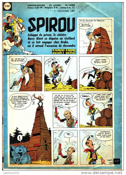 SPIROU N° 1181 23EME ANNEE - Spirou Magazine