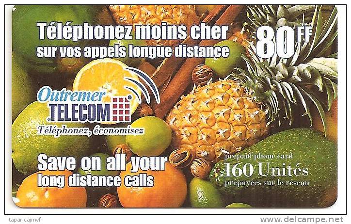 Telecarte    Outremer  160 Units ( Ananas,citron...) - Other & Unclassified