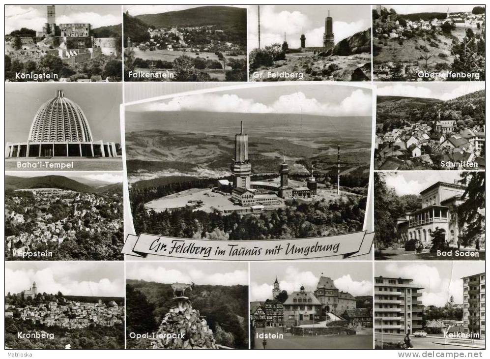 FELDBERG  -  Gruber Feldberg Im Taunus Mit Umgebung  -  VG 1968  -  (260) - Feldberg