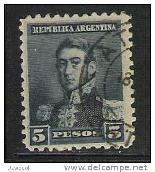 M961.-. ARGENTINIEN / ARGENTINA.- 1892.- MICHEL  # : 98  , USED  .-  SAN MARTIN .- - Usati