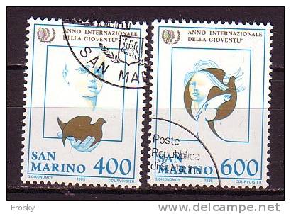 Y8909 - SAN MARINO Ss N°1162/63 - SAINT-MARIN Yv N°1115/16 - Used Stamps