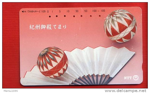 Japan Japon  Telefonkarte Phonecard -  EVENTAIL - FÄCHER - ABANICO  Nr.331 - 394 - Fashion