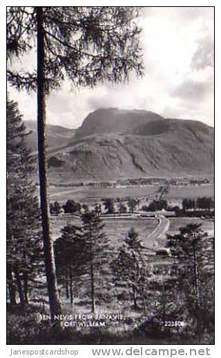 BEN NEVIS Fr BAnavie Fort William - REAL PHOTO - Inverness-shire -SCOTLAND - Inverness-shire