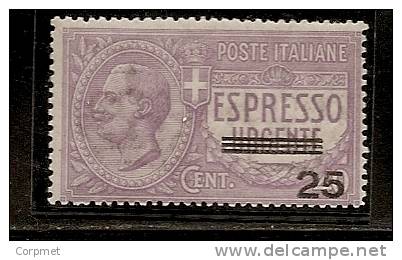 ITALIA - 1917 - ESPRESSI - Sassone # 3 - MINT (NH) - Decalco De Le Sbarrette - Exprespost