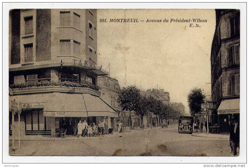 Q1 - MONTREUIL - Avenue Président Wilson  (carte Défectueuse) - Montreuil