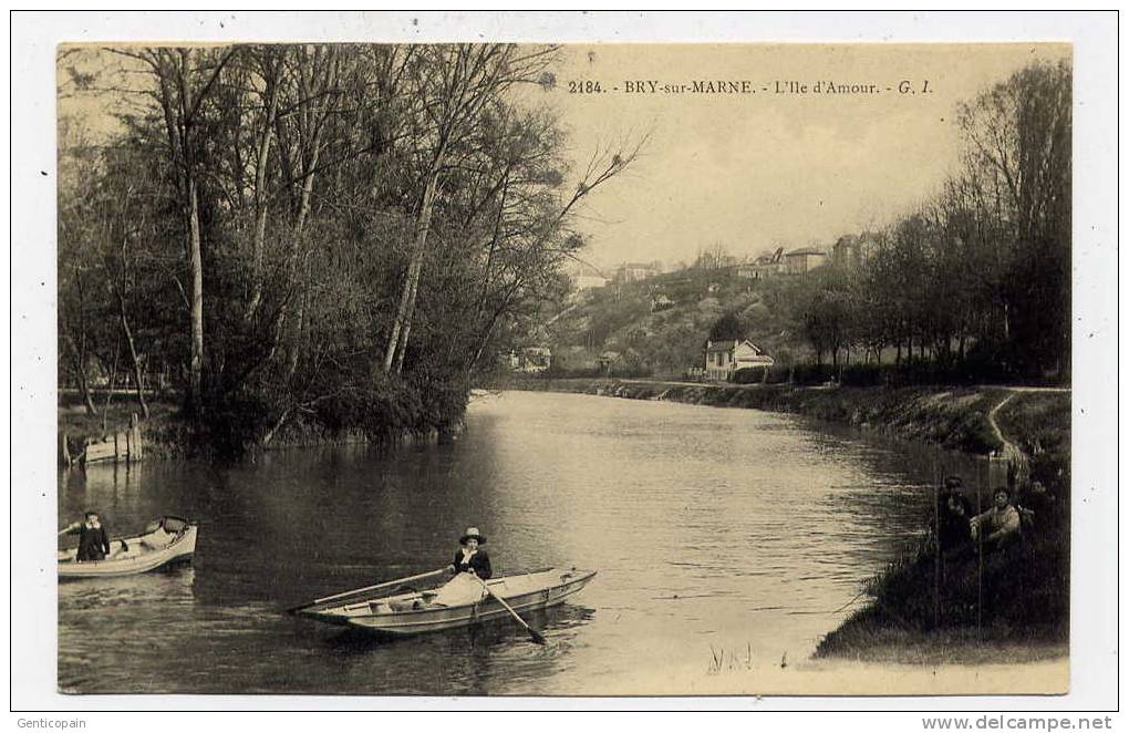 Q1 - BRY-sur-MARNE - L'Île D'Amour (jolie Carte Animée) - Bry Sur Marne