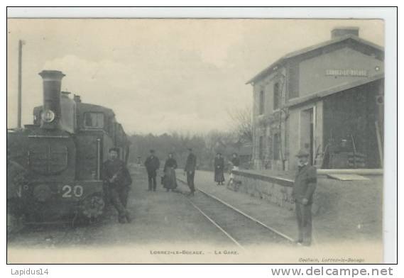 K 28 / CPA   LORREZ LE BOCAGE   (77)  LA GARE - Lorrez Le Bocage Preaux